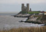 Reculver from the west- coastal erosion